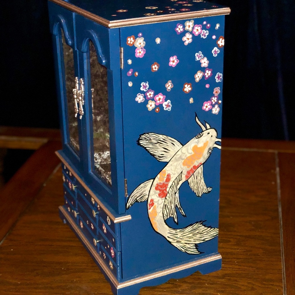 Handmade Painted Jewelry Box